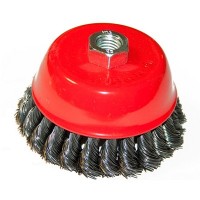 Щетка торцевая с рифленой проволокой 85 мм Щетка торцевая с рифленой проволокой 85 мм