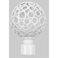 Наконечник Ажур d19/16мм белый матовый в уп. (1шт) Наконечник Ажур d19/16мм белый матовый в уп. (1шт)