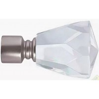 Наконечник Кристалл d19/d16мм серебро мат в упак.(1шт) Наконечник Кристалл d19/d16мм серебро мат в упак.(1шт)