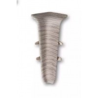 215 Угол внутренний для плинтуса 70мм 2,2м "Деконика", Дуб снежный 215 Угол внутренний для плинтуса 70мм 2,2м "Деконика", Дуб снежный