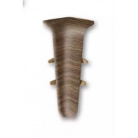 291 Угол внутренний для плинтуса 70мм 2,2м "Деконика", Орех 291 Угол внутренний для плинтуса 70мм 2,2м "Деконика", Орех