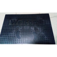 Коврик резиновый Welkom цветной 40х60 следы (3306) Коврик резиновый Welkom цветной 40х60 следы (3306)