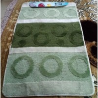 Коврик в ванную 60*100 2 пр. LEMIS зел. 3244/562/561 Коврик в ванную 60*100 2 пр. LEMIS зел. 3244/562/561