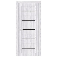 Дверь царговая ЭкоШпон "МОДЕЛЬ 118" 80 (Ривьера) + черное стекло Дверь царговая ЭкоШпон "МОДЕЛЬ 118" 80 (Ривьера) + черное стекло