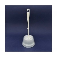 Комплект WC "Колокольчик" белый (ершик+подставка) Комплект WC "Колокольчик" белый (ершик+подставка)