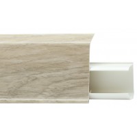 514 Плинтус напольный 55мм 2,2м "Quadro" Дуб полярный (1уп=40шт) 514 Плинтус напольный 55мм 2,2м "Quadro" Дуб полярный (1уп=40шт)