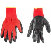 П066 Перчатки нейлон + черный нитрил(семечки) 12/960 (1уп=12шт) П066 Перчатки нейлон + черный нитрил(семечки) 12/960 (1уп=12шт)