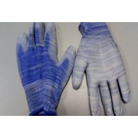 П058 Перчатки нейлон полосатый + полиуретан (58) (1уп=12шт) П058 Перчатки нейлон полосатый + полиуретан (58) (1уп=12шт)